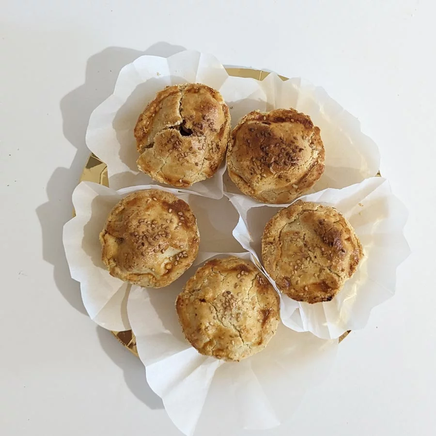 Empadas de galinha do campo da Mathilda